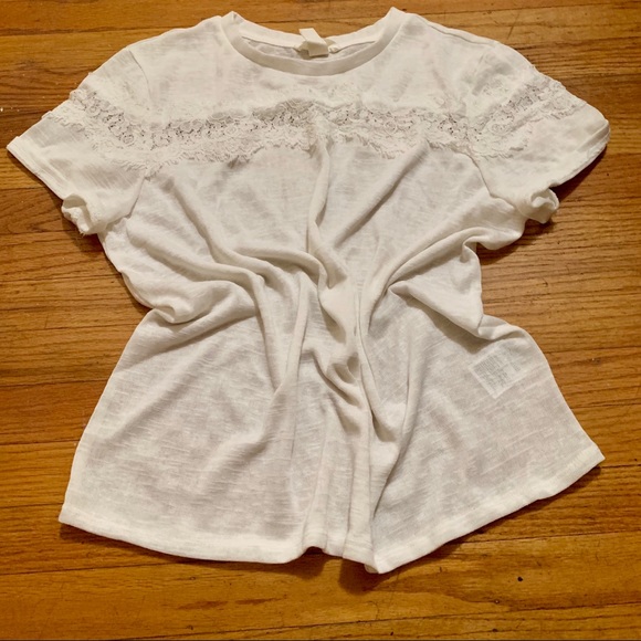 2 NWOT Ivory Lace Tops from H&M - Picture 6 of 8